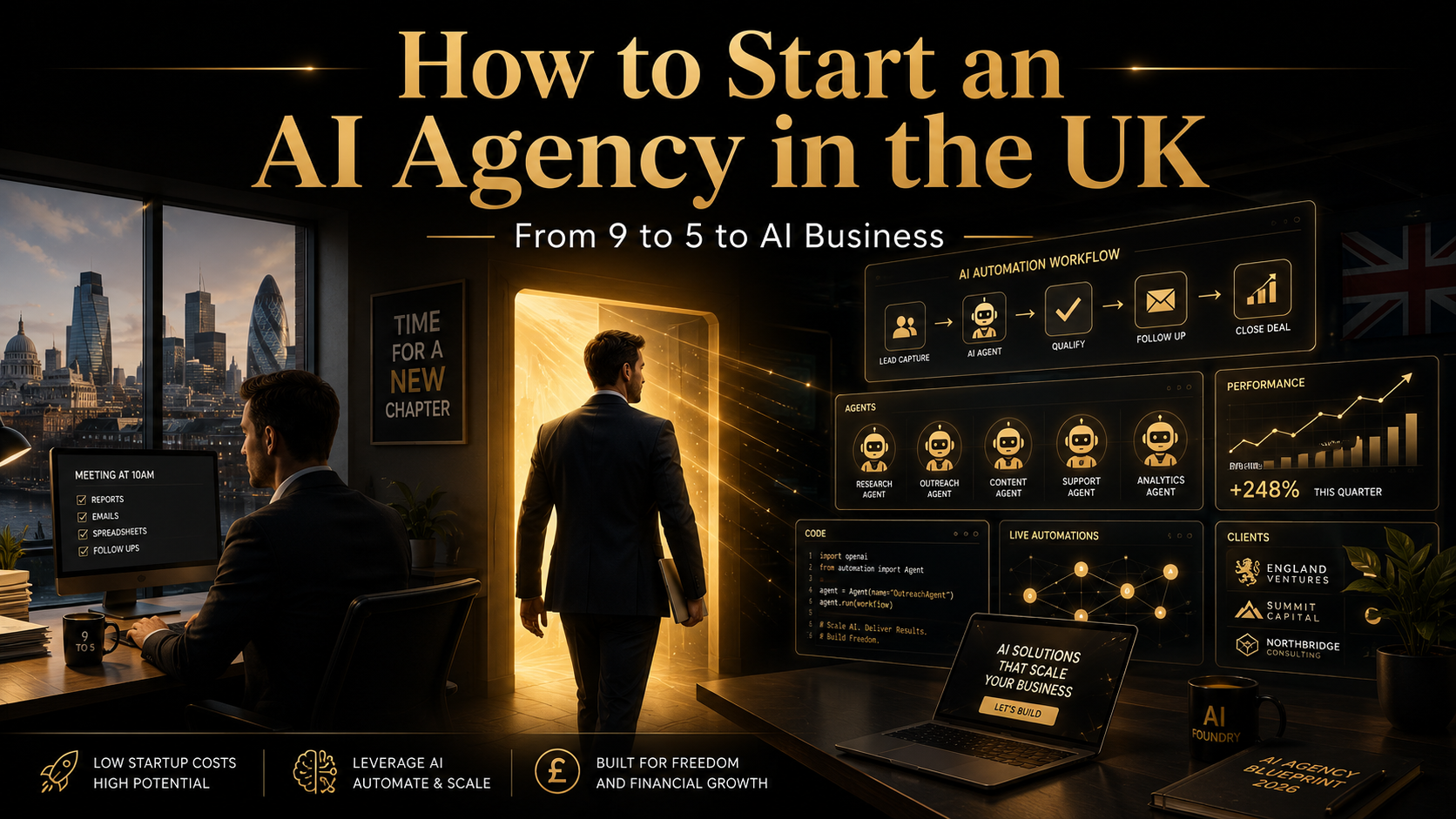 How to Leave Your 9 to 5 and Start an AI Agency in the UK in 2026